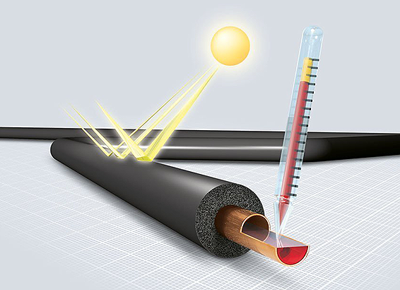 Nitrile Rubber HT Solar Pipe Lagging Sections