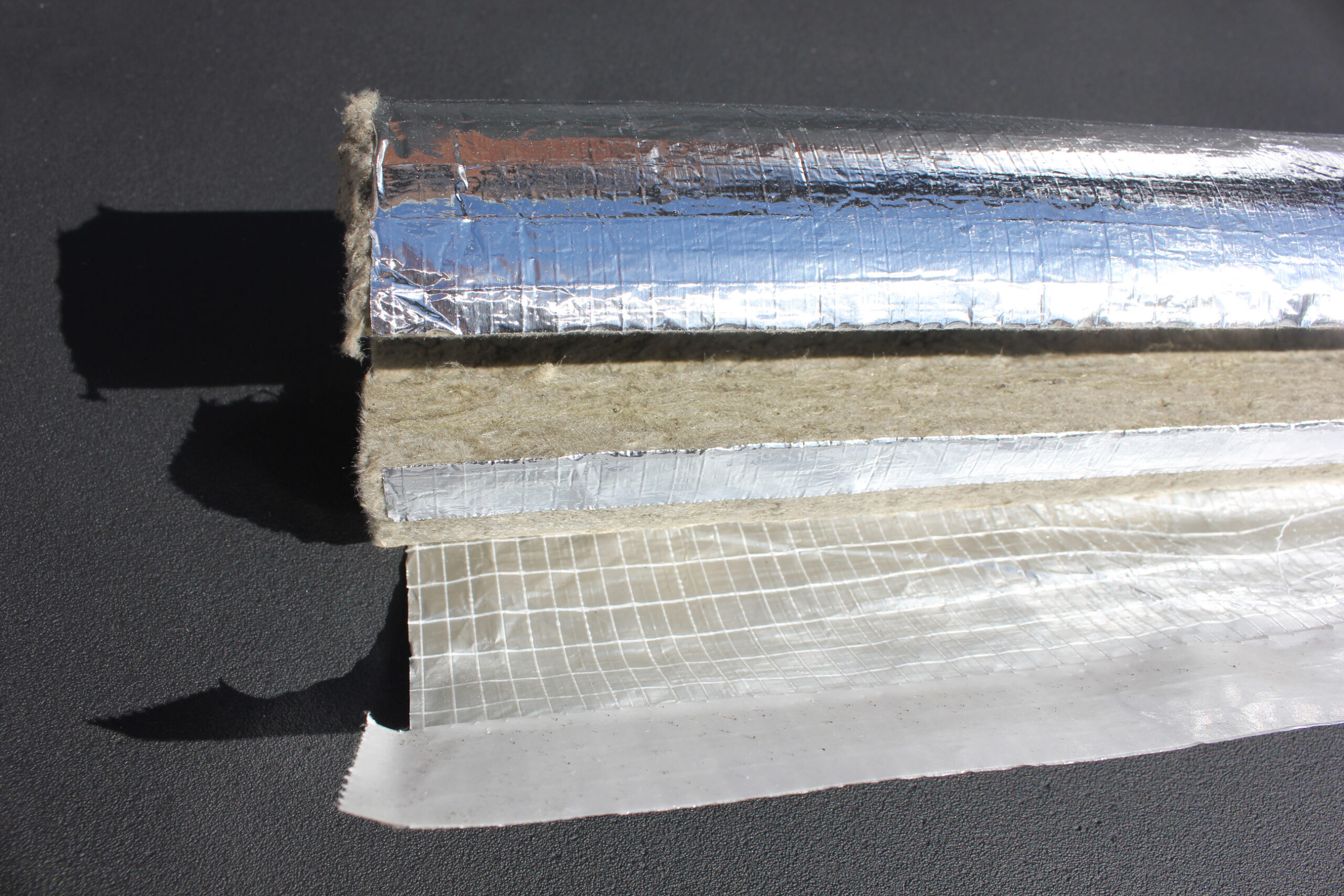 Rock Fibre H&V Pipe Sections Open